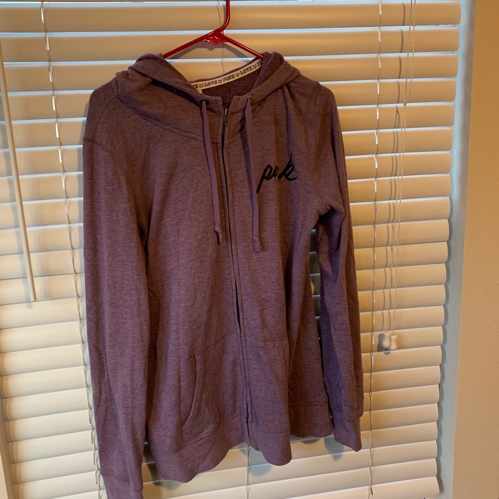 VS pink zip up jacket